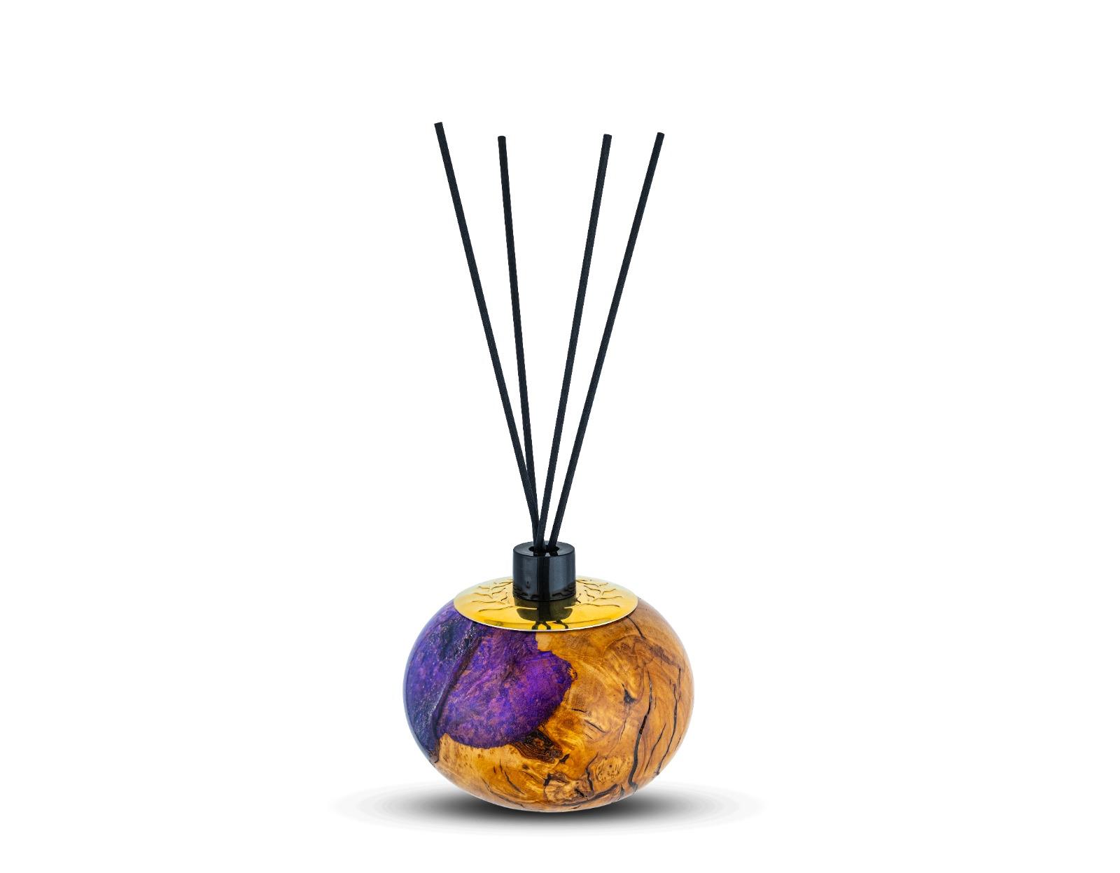 HANDMADE WOOD HOME DIFFUSER PURPLE
