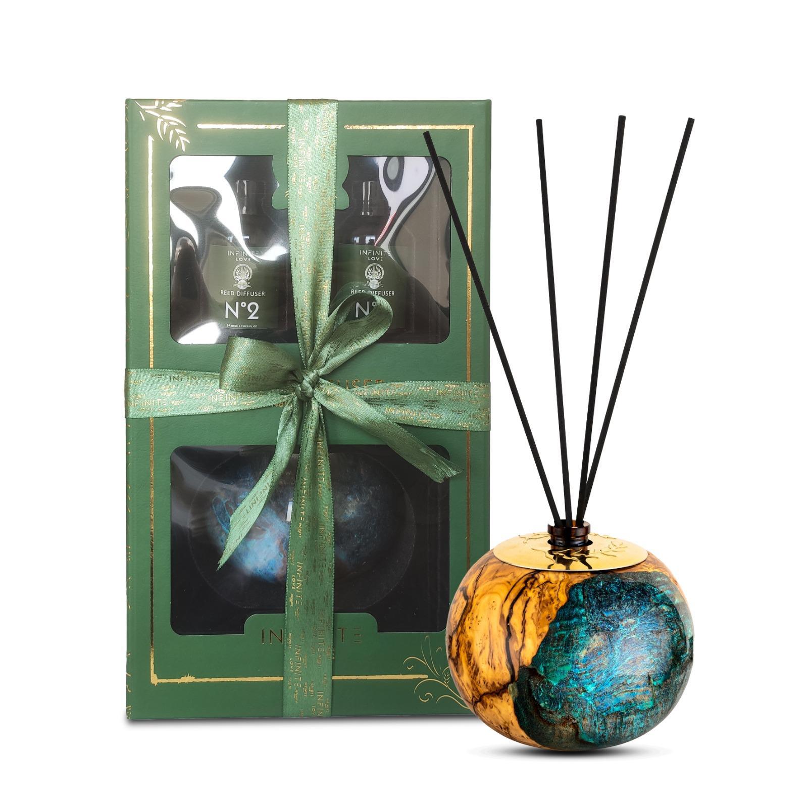 HANDMADE WOOD HOME DIFFUSER TURQUOISE
